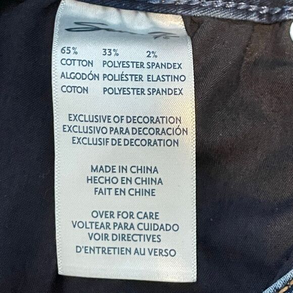 Seven7 Jeans Blue Booty Shaper High Rise Legging Dark Wash Denim Size 10 - Picture 10 of 11